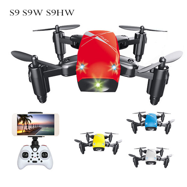 S9 S9W S9HW Foldable RC Drone Mini Drone Micro Pocket Drone RC Helicopter Quadcopter With HD Camera Altitude Hold Wifi FPV Dron